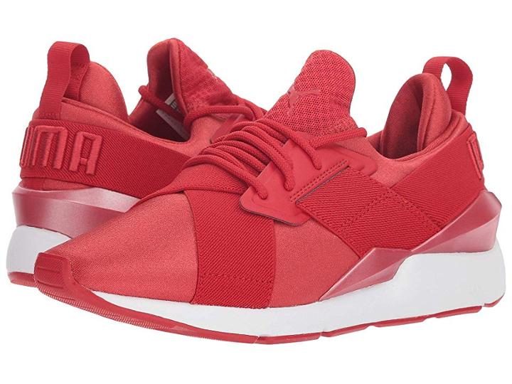 Puma Muse Satin Ep Pearl (ribbon Red) Women's Shoes