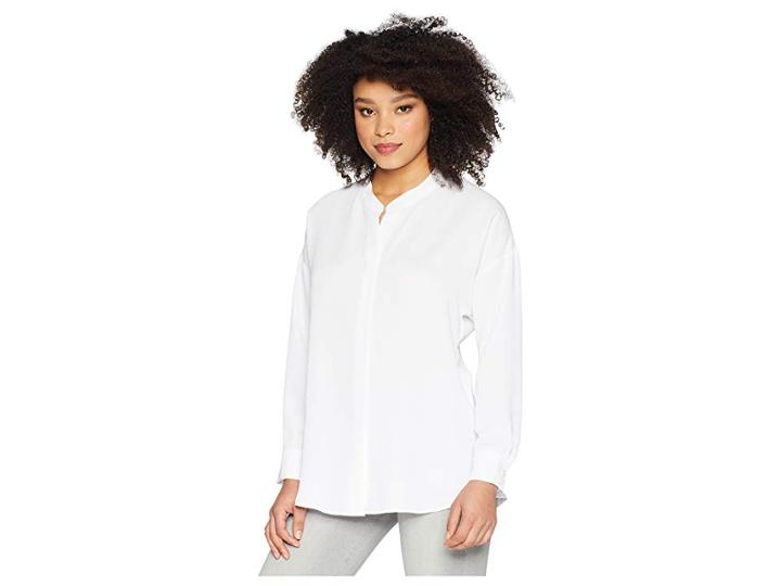 Nic+zoe Moroccan Top (paper White) Women's Clothing