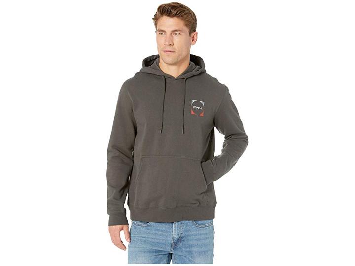 Rvca Logo Pack Po Hoodie (black) Men's Sweatshirt