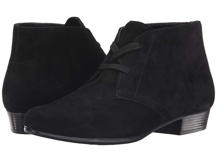 Munro Sloane (black Suede) Women's Lace-up Boots