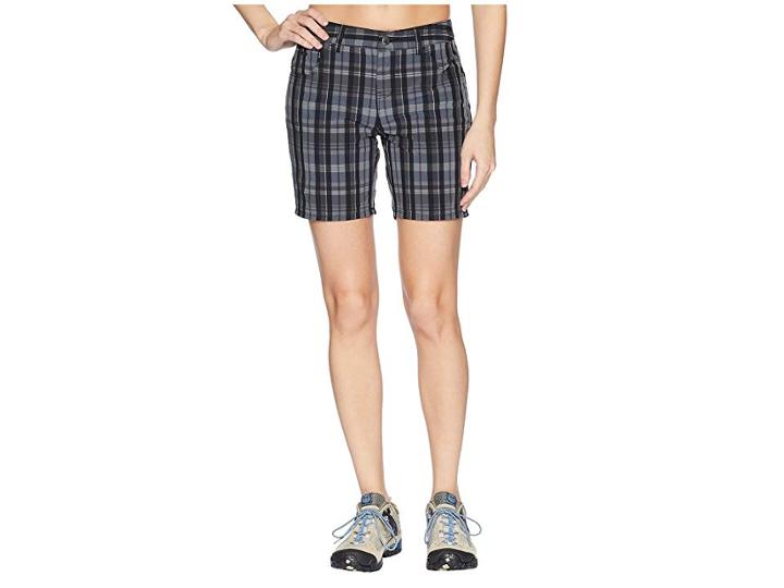 Mountain Khakis Azalea Shorts Classic Fit (black Plaid) Women's Shorts