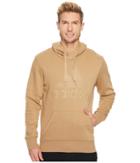 Adidas Essentials Cotton Pullover Logo Hoodie (cardboard/cardboard) Men's Sweatshirt
