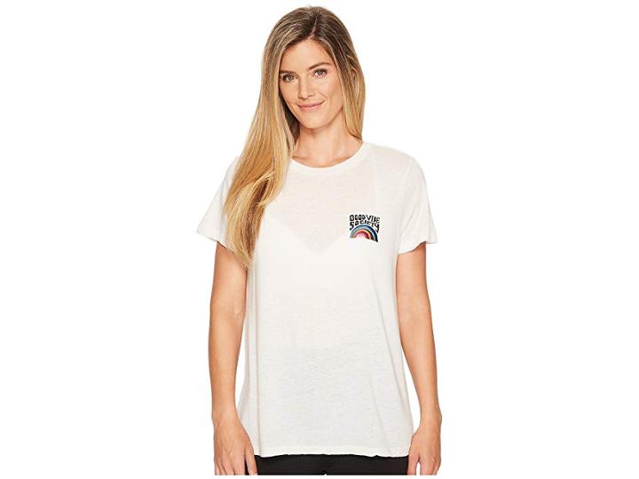 Spiritual Gangster Good Vibe Society Rec Tee (stone) Women's T Shirt
