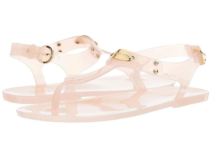 Michael Michael Kors Mk Plate Jelly (soft Pink Clear Pvc) Women's Sandals