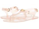 Michael Michael Kors Mk Plate Jelly (soft Pink Clear Pvc) Women's Sandals