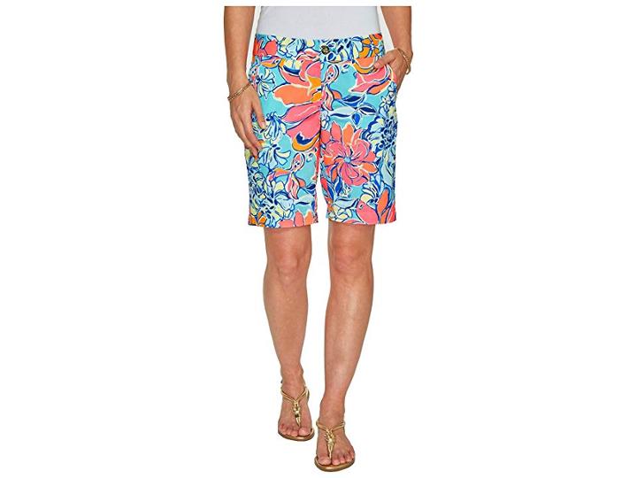 Lilly Pulitzer Chipper Shorts (seaside Aqua Breezy Babe) Women's Shorts