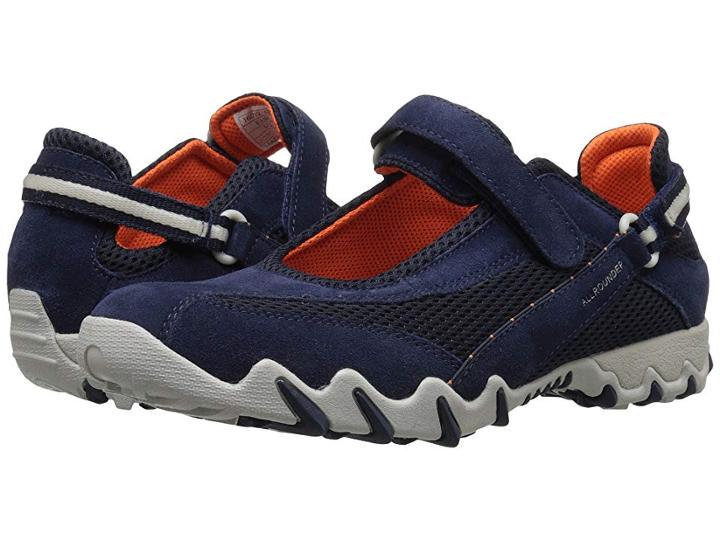 Allrounder By Mephisto Niro (indigo Suede/s Mesh) Women's Maryjane Shoes