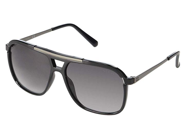 Guess Gf5002 (shiny Black/gradient Smoke) Fashion Sunglasses