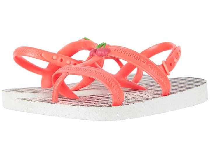 Havaianas Kids Joy Spring Sandals (toddler/little Kid/big Kid) (ballet Rose/shocking Pink) Girls Shoes