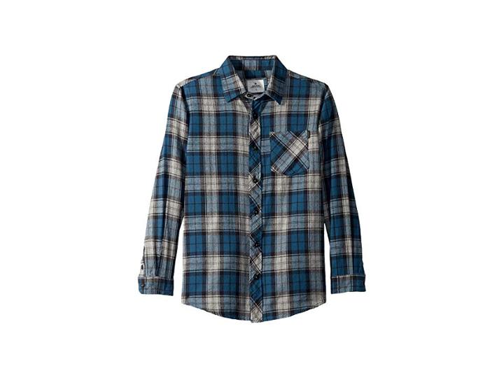 Rip Curl Kids Holmes Long Sleeve (big Kids) (blue) Boy's Long Sleeve Pullover