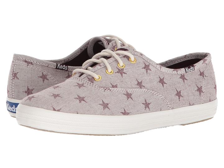Keds Champion Star Chambray (mahogany) Women's Lace Up Casual Shoes