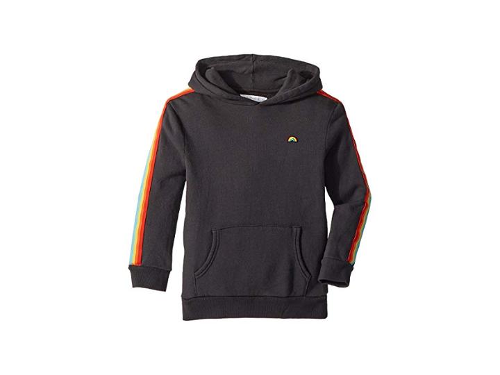 Spiritual Gangster Kids Rainbow Pullover Hoodie (toddler/little Kids/big Kids) (vintage Black) Girl's Sweatshirt