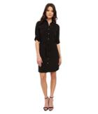 Calvin Klein Shirtdress Cd6a1d8z (black) Women's Dress