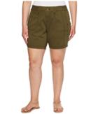 Jag Jeans Plus Size Plus Size Somerset Relaxed Fit Shorts In Bay Twill (hedge) Women's Shorts