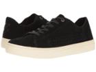 Toms Lenox Sneaker (black Deconstructed Suede/woven Panel) Women's Lace Up Casual Shoes
