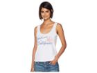Amuse Society Welcome To California Tank Top (white) Women's Sleeveless