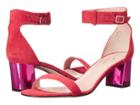 Kate Spade New York Menorca (poppy Red Kid Suede/fuchsia Specchio) Women's Shoes