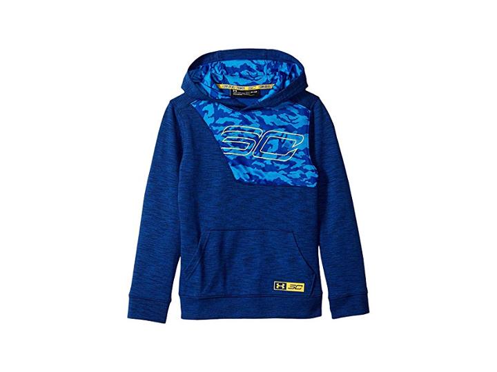 Under Armour Kids Sc30 Fleece Hoodie (big Kids) (royal/taxi) Boy's Sweatshirt
