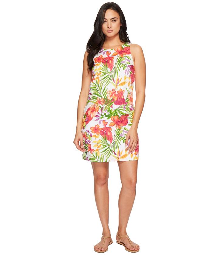 Tommy Bahama Marabella Blooms Short Dress (white) Women's Dress