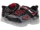 Skechers Kids Flex-charge 90703l Lights (little Kid/big Kid) (black/red) Boy's Shoes