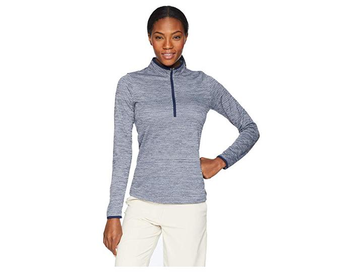 Nike Golf Dry Top 1/2 Zip (college Navy/white) Women's Clothing