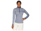 Nike Golf Dry Top 1/2 Zip (college Navy/white) Women's Clothing