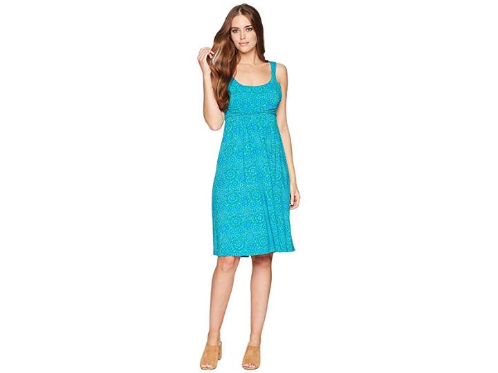 Fresh Produce Mosaic Shells Impromptu Dress (caribbean Green) Women's Dress