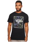 Vans Print Box Tee (black/neo Jungle) Men's T Shirt