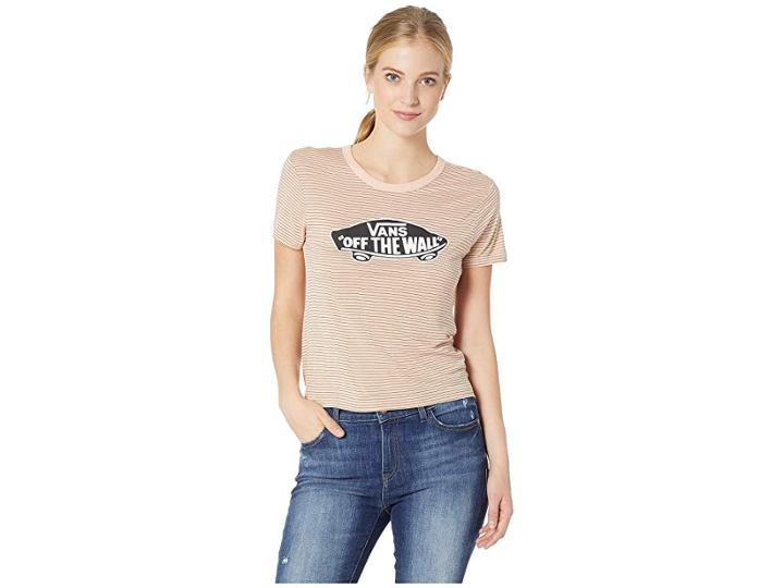 Vans Highlands Tee (rose Cloud/dusty Olive) Women's T Shirt