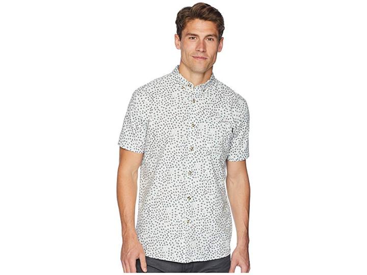 Rip Curl El Mirador Short Sleeve Shirt (off-white) Men's Clothing