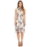 See By Chloe Floral Lace Dress (white/blue) Women's Dress