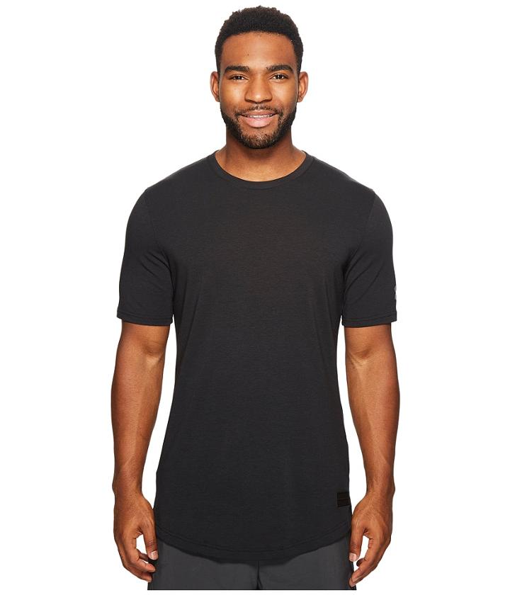 Under Armour Ua Baseline Long Line Tee (black/black/graphite) Men's T Shirt