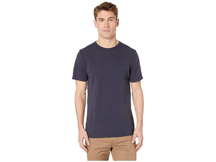 Roark Well Worn Short Sleeve Knit (navy 2) Men's Clothing