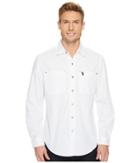 U.s. Polo Assn. Long Sleeve Dobby Sport Shirt (white) Men's Clothing