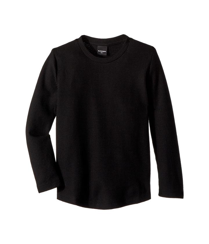 Superism Randy Extra Soft Thermal Tee (toddler/little Kids/big Kids) (black) Boy's T Shirt