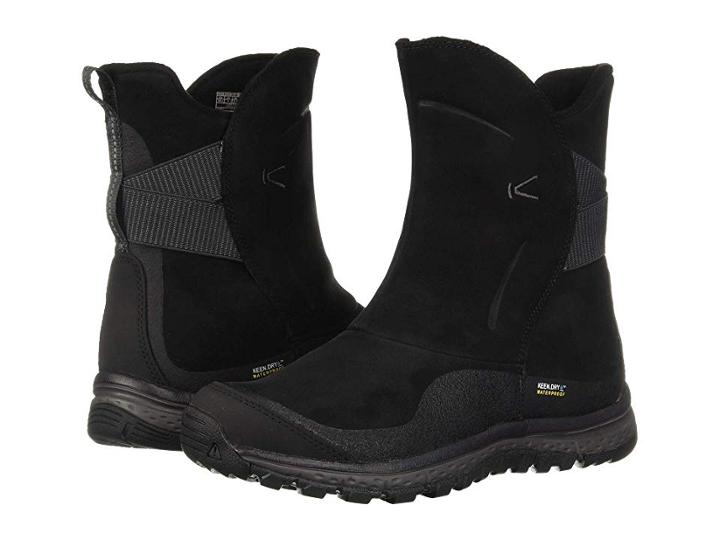 Keen Winterterra Leather Wp Boot (black/raven) Women's Shoes