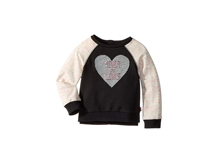 Levi's(r) Kids Crew Neck Top (infant) (jet Black) Girl's Clothing