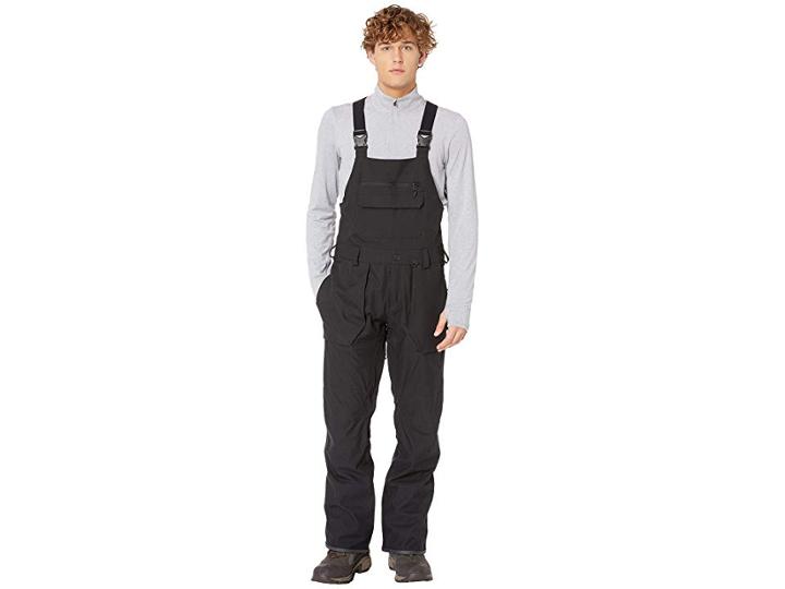 Volcom Snow Roan Bib Overalls (black) Men's Overalls One Piece