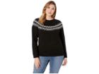 Lauren Ralph Lauren Plus Size Wool-blend Sweater (polo Black Multi) Women's Sweater