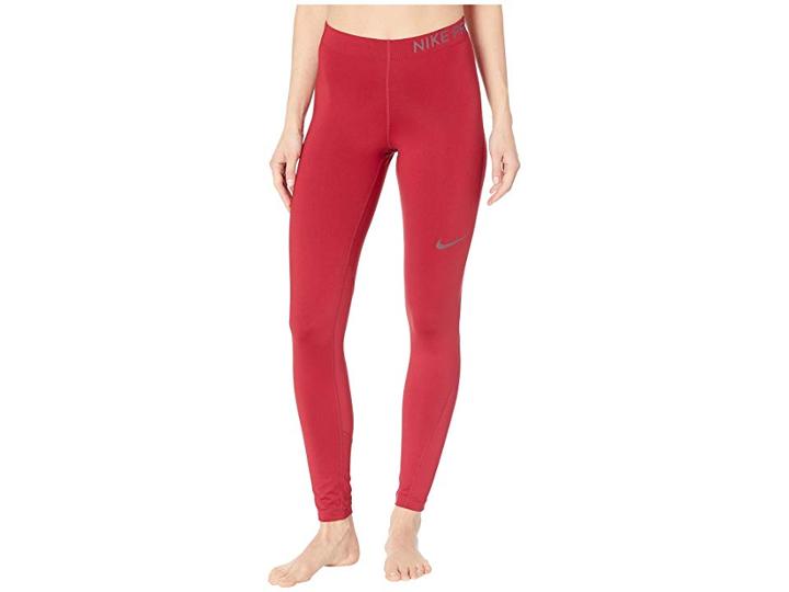 Nike Pro Training Tight (red Crush/burgundycrush) Women's Casual Pants