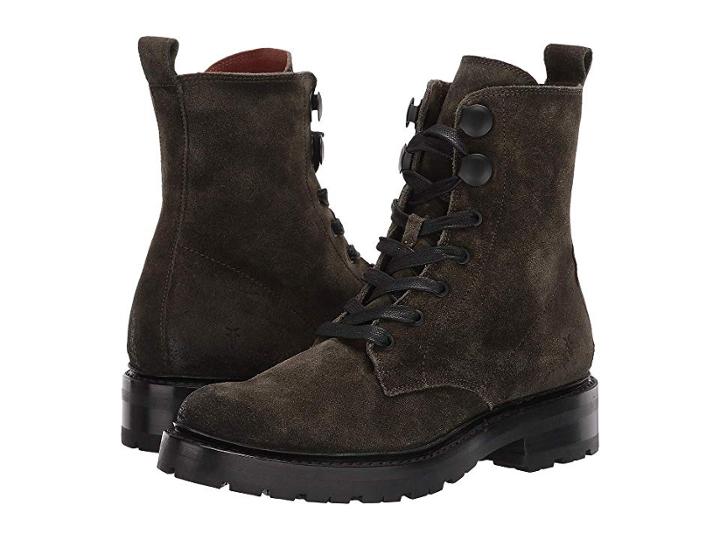 Frye Julie Hook Combat (forest) Women's Boots