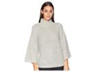 Chaps Acrylic Blend Long Sleeve Sweater (grey/silver) Women's Sweater