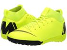 Nike Kids Superflyx 6 Academy Tf (little Kid/big Kid) (volt/black) Kids Shoes