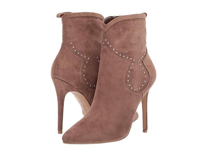 Charles By Charles David Plot Ankle Bootie (taupe Microsuede) Women's Boots