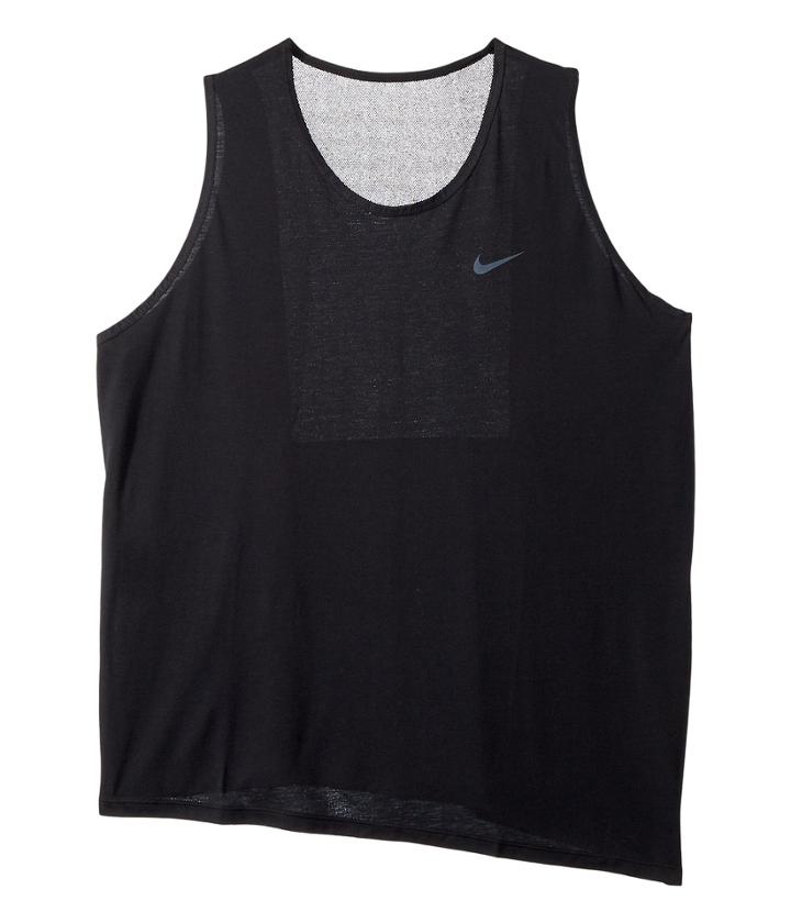 Nike Breathe Sleeveless Training Top (size 1x-3x) (black/white) Women's Sleeveless