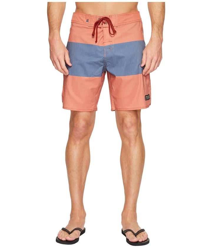 United By Blue Midstream Scallop Boardshorts (navy) Men's Swimwear