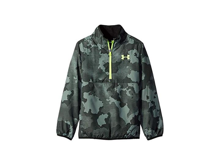 Under Armour Kids Cloudspin Reversible 1/4 Zip (big Kids) (moss Green) Boy's Clothing