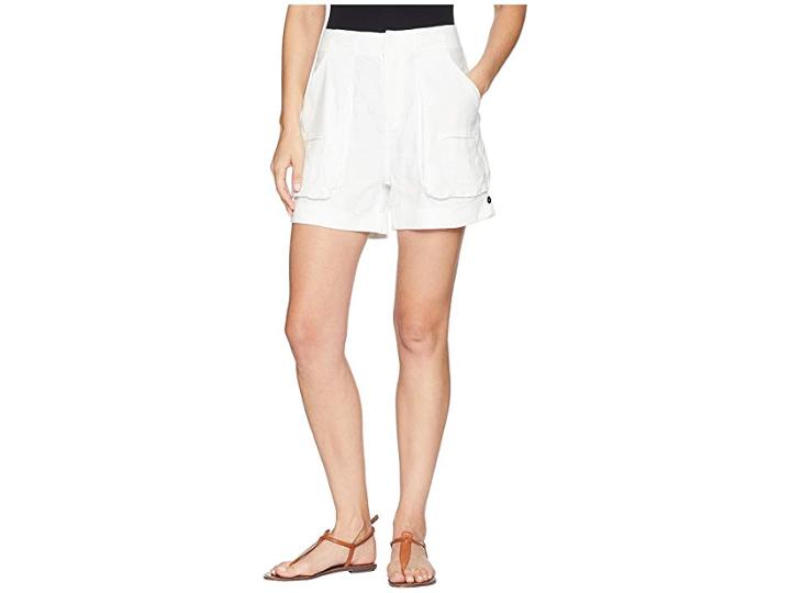 Splendid Linen Slub Cargo Short (antique Off-white) Women's Shorts