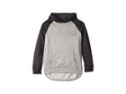 Adidas Kids Color Block Hooded Sweatshirt (big Kids) (black 095a) Girl's Sweatshirt