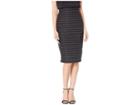 Eci Multi Stripe Jacquard Skirt (black/multi) Women's Skirt
